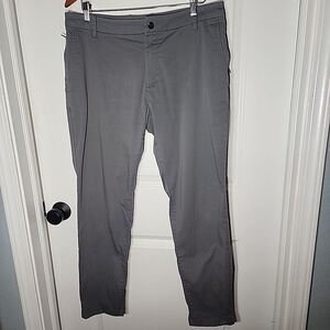 Birddogs Boom For Your Boomstick Pants Mens Size 34x30 Gray Stretch Golf Zip